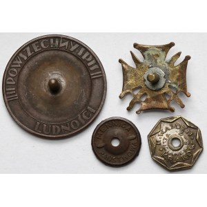 II RP, Odznaka, Związek Oficerów Rezerwy i II Powszechny Spis Ludności 1931 - zestaw (2szt)