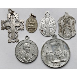 Polska i Zagranica, Medaliki religijne - zestaw (6szt)