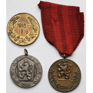Bułgaria i Czechosłowacja, Odznaczenia - zestaw (3szt)