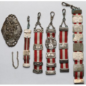 Niemcy, Prusy, Nagroda z festiwalu strzeleckiego 25-27.07.1897 - zestaw (6szt)