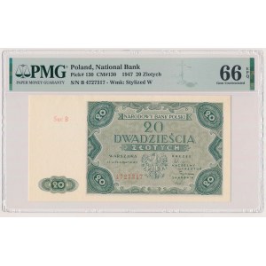 20 złotych 1947 - B