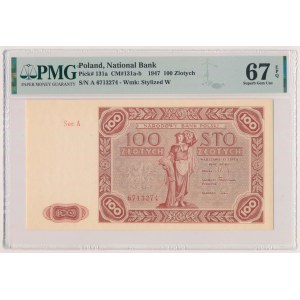 100 złotych 1947 - duża litera - A
