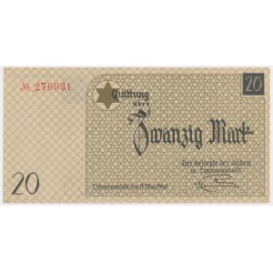 Getto w Łodzi, 20 marek 1940 - podwójne podkreślenie w No.