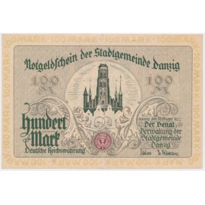 Gdańsk, 100 marek 1922