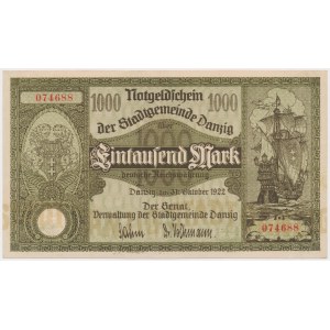 Gdańsk, 1.000 marek 1922
