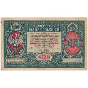 500 marek 1919 Styczeń - Dyrekcja PKKP