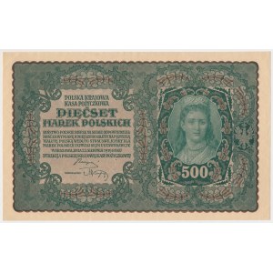 500 marek 1919 Sierpień - I Serja BU (Mił.28a)