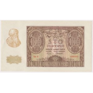 100 złotych 1940 - Ser.E