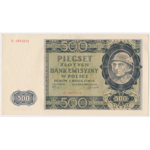 500 złotych 1940 - B