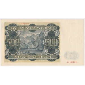 500 złotych 1940 - B