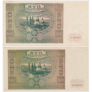 100 złotych 1941 - Ser.A i D - zestaw (2szt)