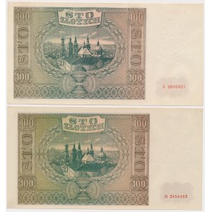 100 złotych 1941 - Ser.A i D - zestaw (2szt)