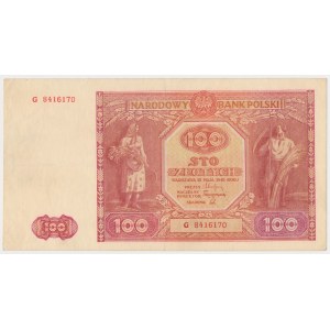 100 złotych 1946 - G - mała litera