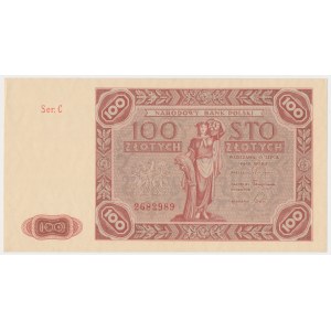 100 złotych 1947 - duża litera - C