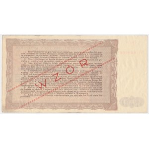 WZÓR Bilet Skarbowy Emisja III - 50.000 zł 1947