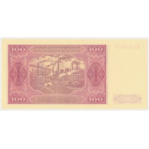 100 złotych 1948 - HH - prążkowany papier