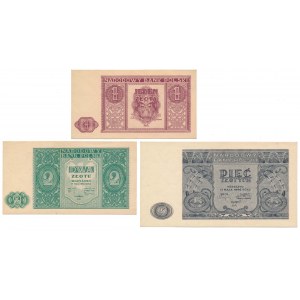Zestaw 1, 2 i 5 zł 1946 (3szt)