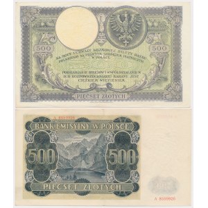 500 zł 1919 i 1940 - zestaw (2szt)