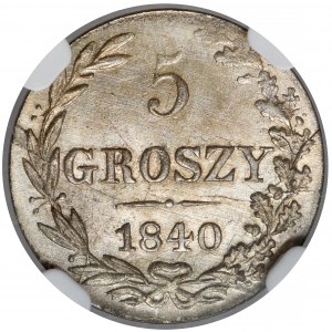 5 groszy 1840 MW - piękne
