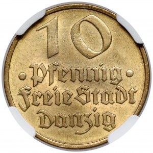Gdańsk, 10 fenigów 1932 Dorsz
