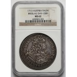 Śląsk, Karol VI, Talar 1713, Wrocław