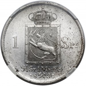 Norwegia, Carl XIV Johan, Speciedaler 1830 - rzadki