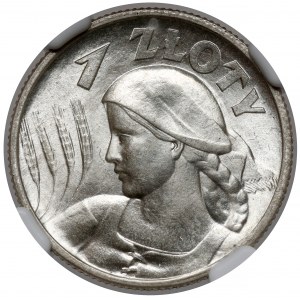 Kobieta i kłosy 1 złoty 1925