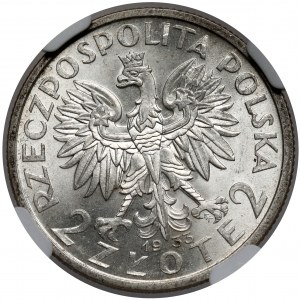 Głowa Kobiety 2 złote 1933