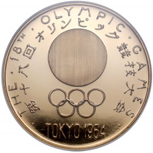 Japonia, ZŁOTY Medal okolicznościowy 1964 - 18. Igrzyska Olimpijskie
