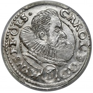 Śląsk, Karol II, 3 krajcary 1612, Oleśnica