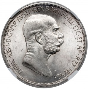 Austria, Franciszek Józef I, 5 koron 1908 - 60 lecie rządów