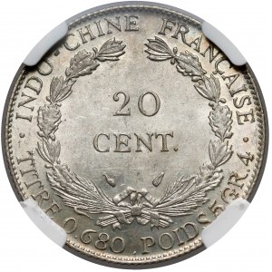 Indochiny Francuskie, 20 centimes 1937, Paryż