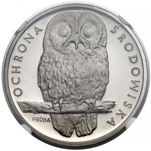Próba NIKIEL 1.000 złotych 1986 Sowa