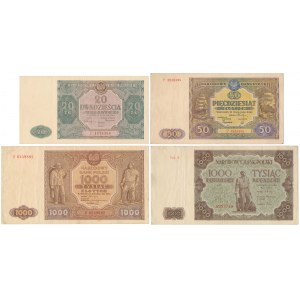 Zestaw z lat 1946-1947 (4szt)