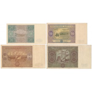 Zestaw z lat 1946-1947 (4szt)