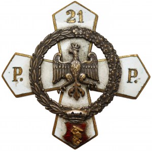 Odznaka, 21 Warszawski Pułk Piechoty