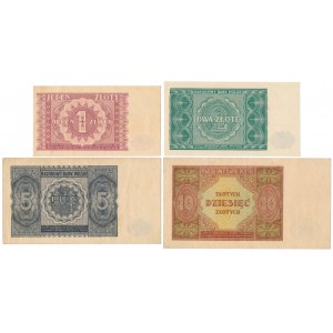 Zestaw od 1 do 10 zł 1946 (4szt)