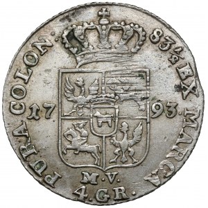 Poniatowski, Złotówka 1793 MV