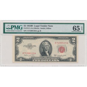 USA, 2 Dollars 1953