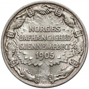 Norwegia, Haakon VII, 2 kroner 1905