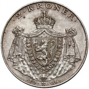 Norwegia, Haakon VII, 2 kroner 1905