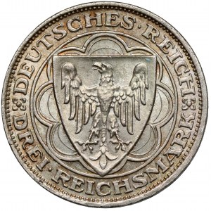 Weimar, 3 marki 1927-A, Berlin - Port w Bremie