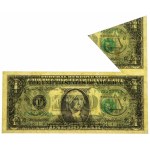 DESTRUKT USA, 1 Dollar 2003 - błąd cięcia motylek