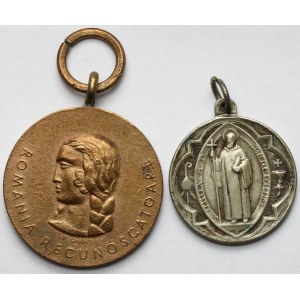 Europa, Medale o tematyce religijnej (XXw.) - zestaw (2szt)