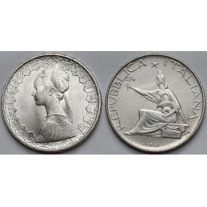Włochy, 500 lir 1961-1966 - zestaw (2szt)