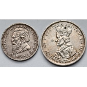 Litwa, 5-10 litu 1936 - zestaw (2szt)