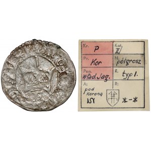 Władysław II Jagiełło, Półgrosz Kraków - typ 3 - litera S - ex. Kałkowski