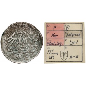 Władysław II Jagiełło, Półgrosz Kraków - typ 3 - litera S - ex. Kałkowski