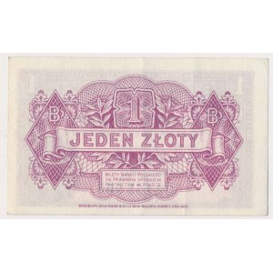 Londyn, 1 złoty 1939 - C - seria spoza puli - JEDYNA ZNANA