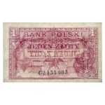 Londyn, 1 złoty 1939 - C - seria spoza puli - JEDYNA ZNANA